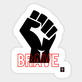 Brave Pop Art Sticker